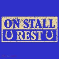 On Stall Rest Horse Button thumb 1