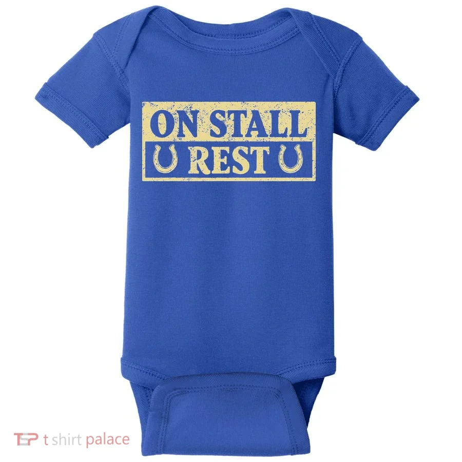 On Stall Rest Horse Baby Bodysuit