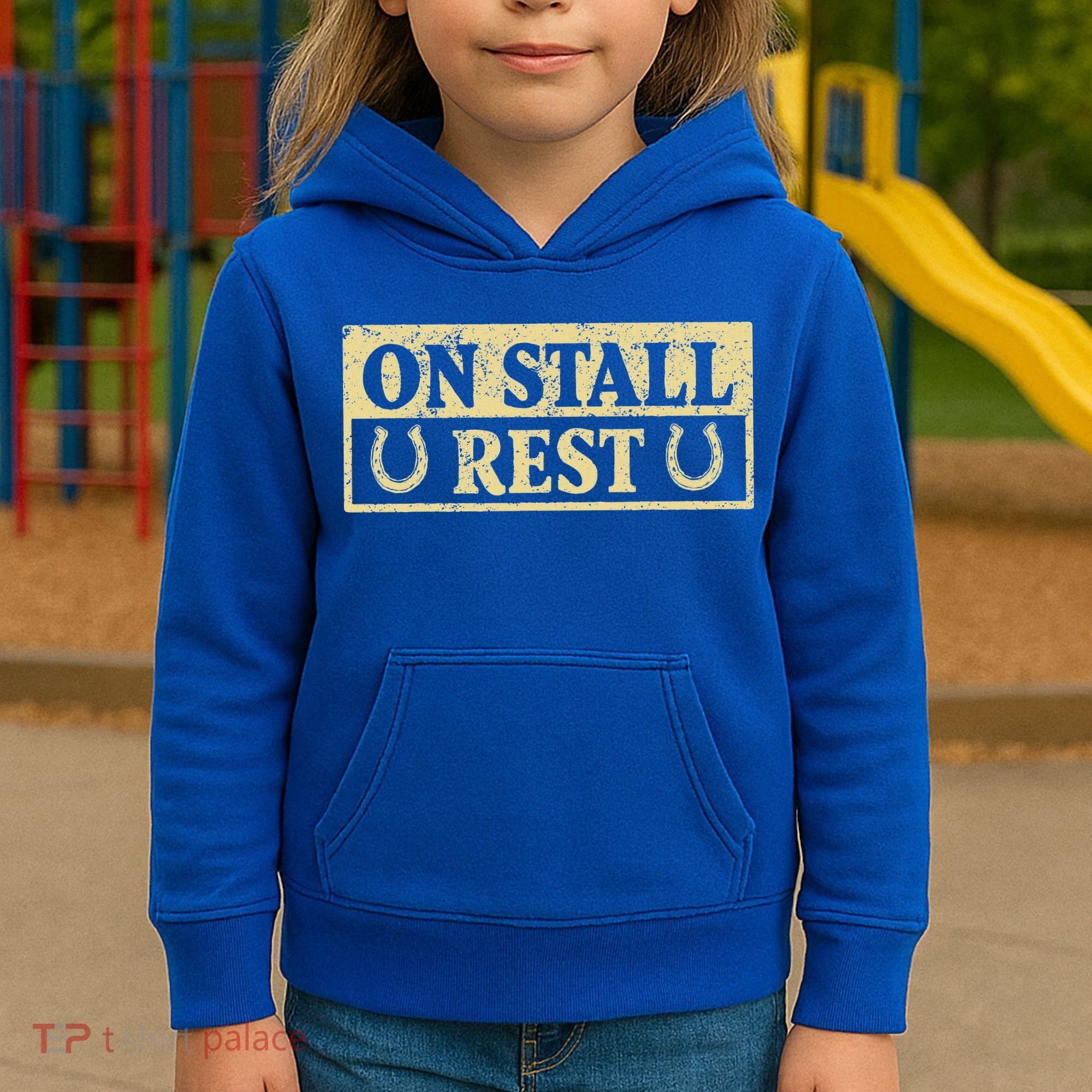 On Stall Rest Horse Kids Hoodie