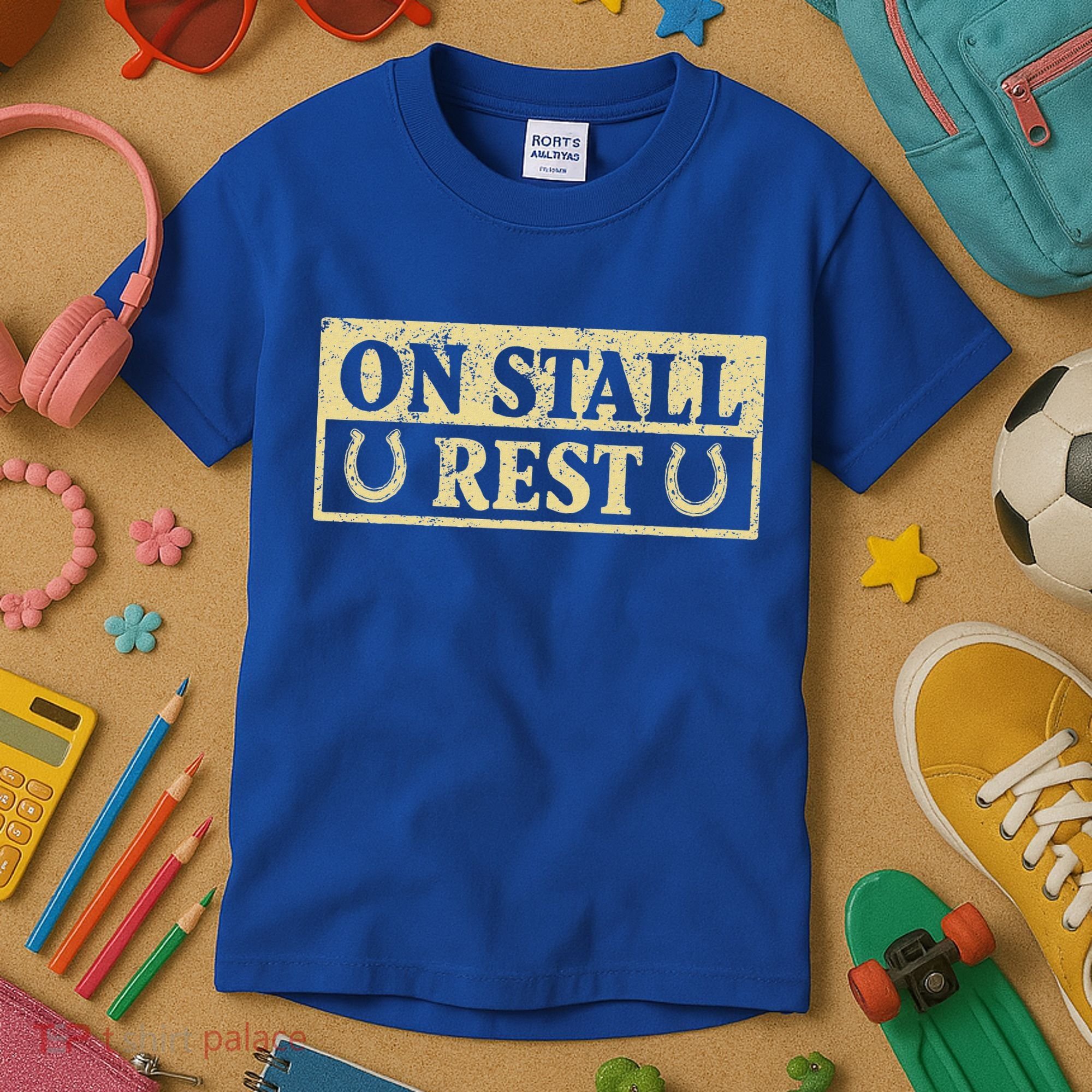 On Stall Rest Horse Kids T-Shirt