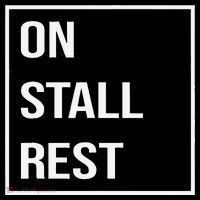 On Stall Rest Quote With Square Frame Shopping Team Pajama Set thumb 2