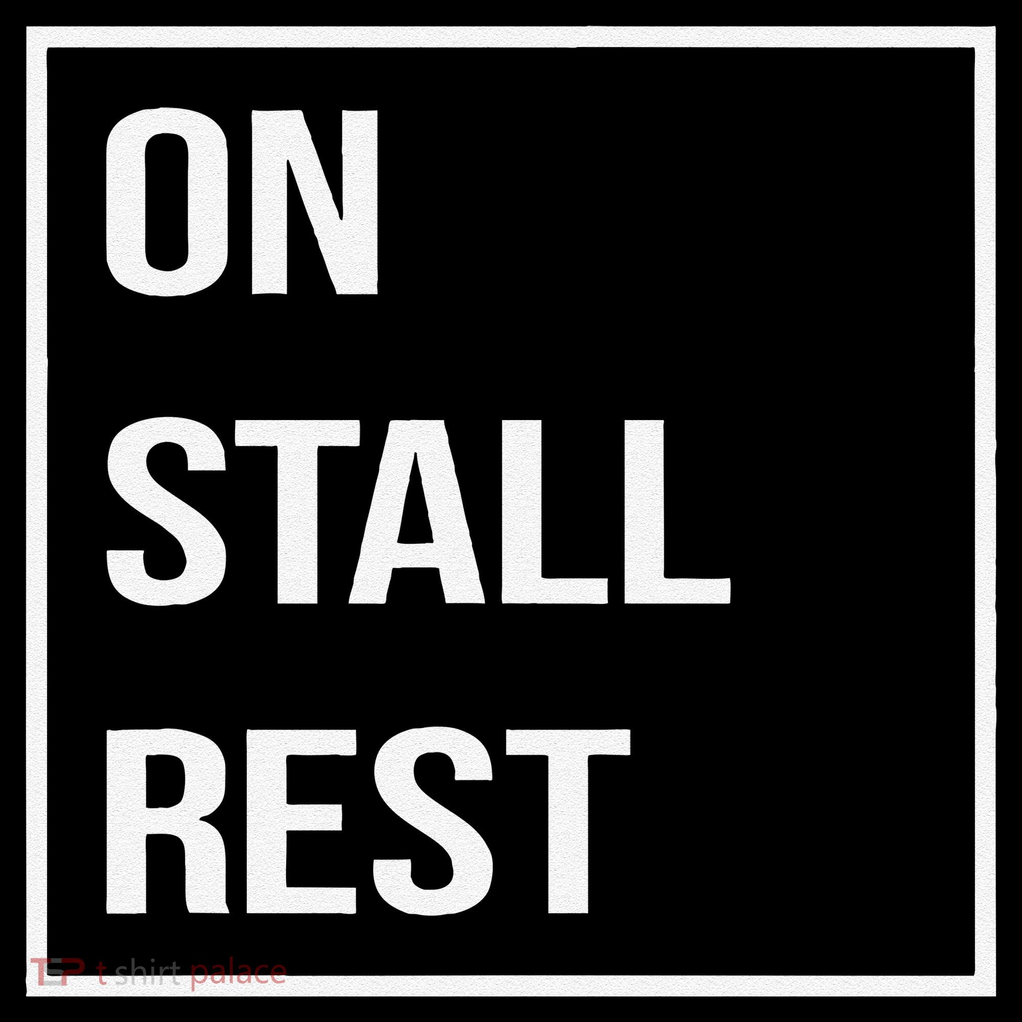 On Stall Rest Quote With Square Frame Shopping Team Women's Tank Top