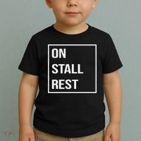 On Stall Rest Quote With Square Frame Shopping Team Toddler T-Shirt thumb 2