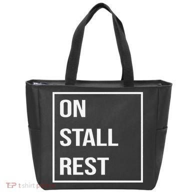 On Stall Rest Quote With Square Frame Shopping Team Bag