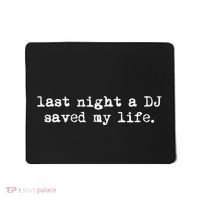 Old School Rap Hip Hop Last Night A Dj Saved My Life 80s Mousepad thumb 0