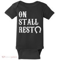 On Stall Rest Horse Baby Bodysuit thumb 0