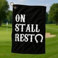 On Stall Rest Horse Golf Towel thumb 1