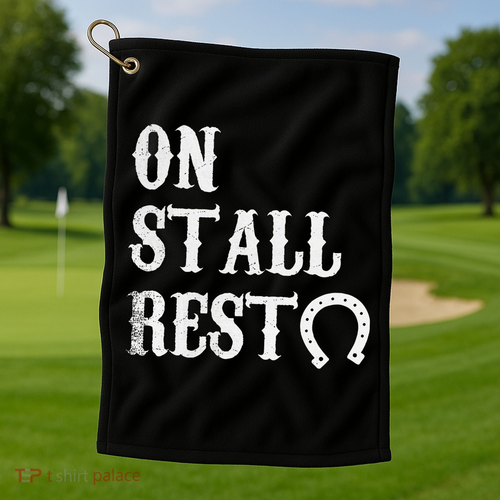 On Stall Rest Horse Golf Towel