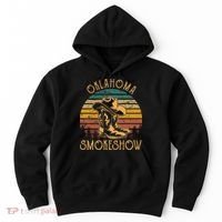 Oklahoma Smokeshow Retro Cow Boots And Hats Hoodie thumb 0