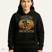 Oklahoma Smokeshow Retro Cow Boots And Hats Hoodie thumb 5