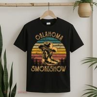 Oklahoma Smokeshow Retro Cow Boots And Hats T-Shirt thumb 2