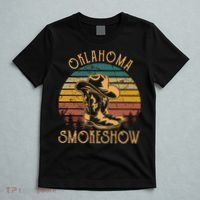Oklahoma Smokeshow Retro Cow Boots And Hats T-Shirt thumb 5