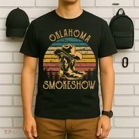 Oklahoma Smokeshow Retro Cow Boots And Hats T-Shirt thumb 6