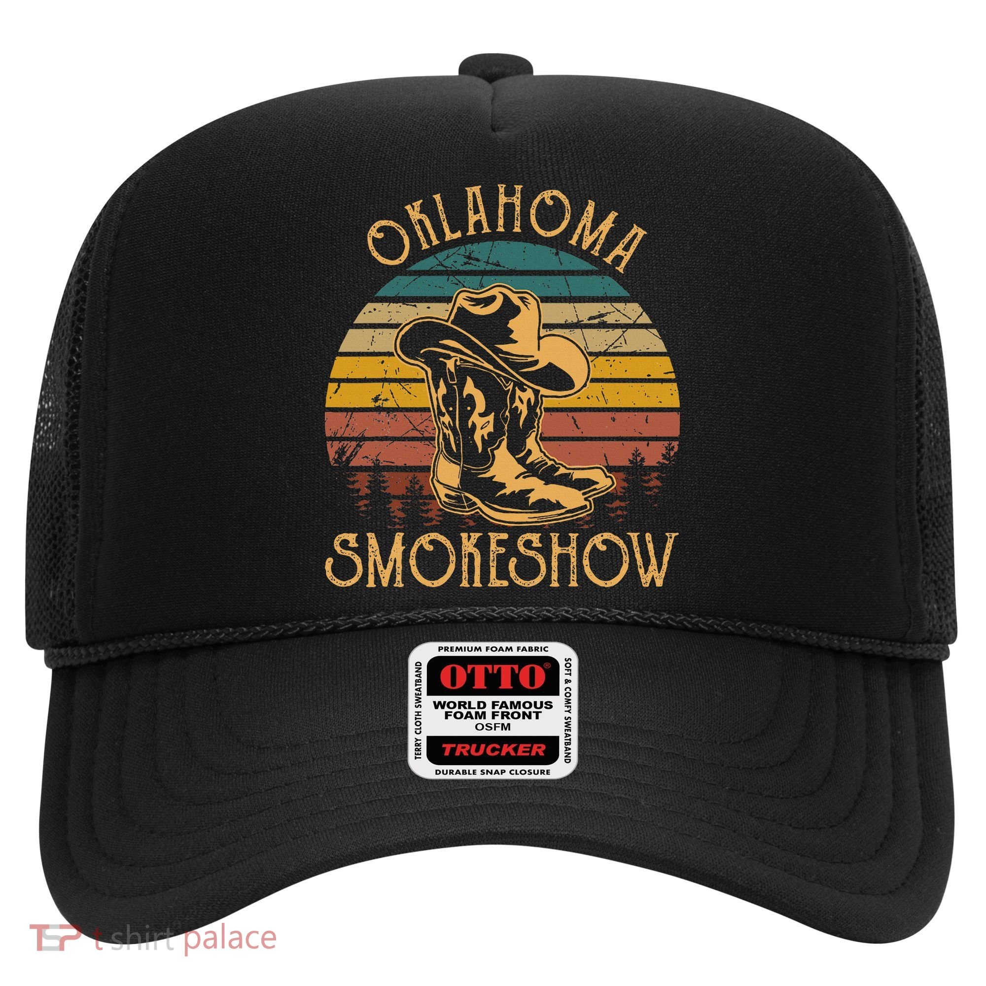 Oklahoma Smokeshow Retro Cow Boots And Hats Hat