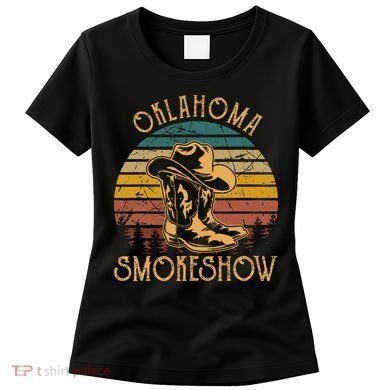 Oklahoma Smokeshow Retro Cow Boots And Hats Women's T-Shirt