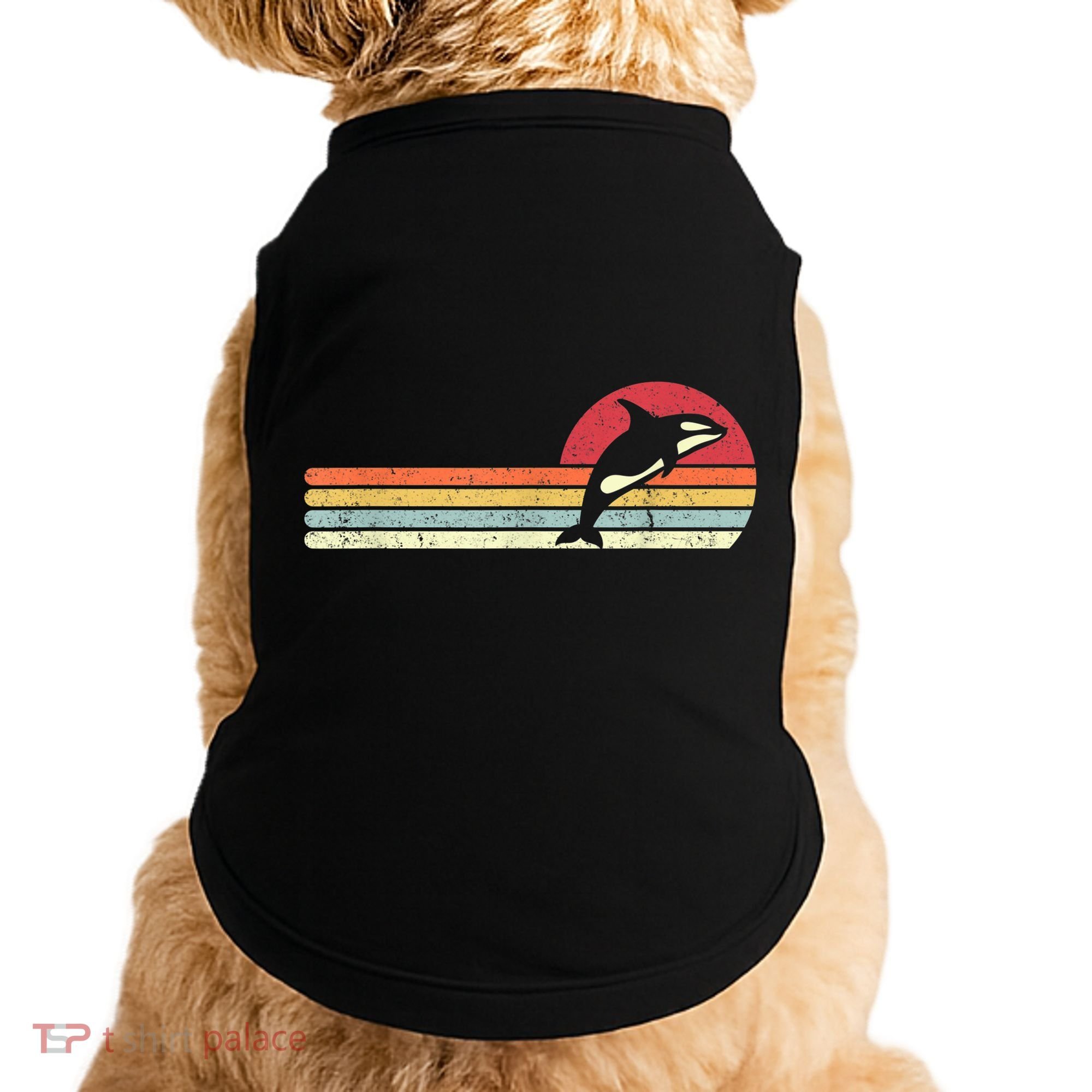 Orca Shirt. Retro Style Killer Whale Doggie Tank