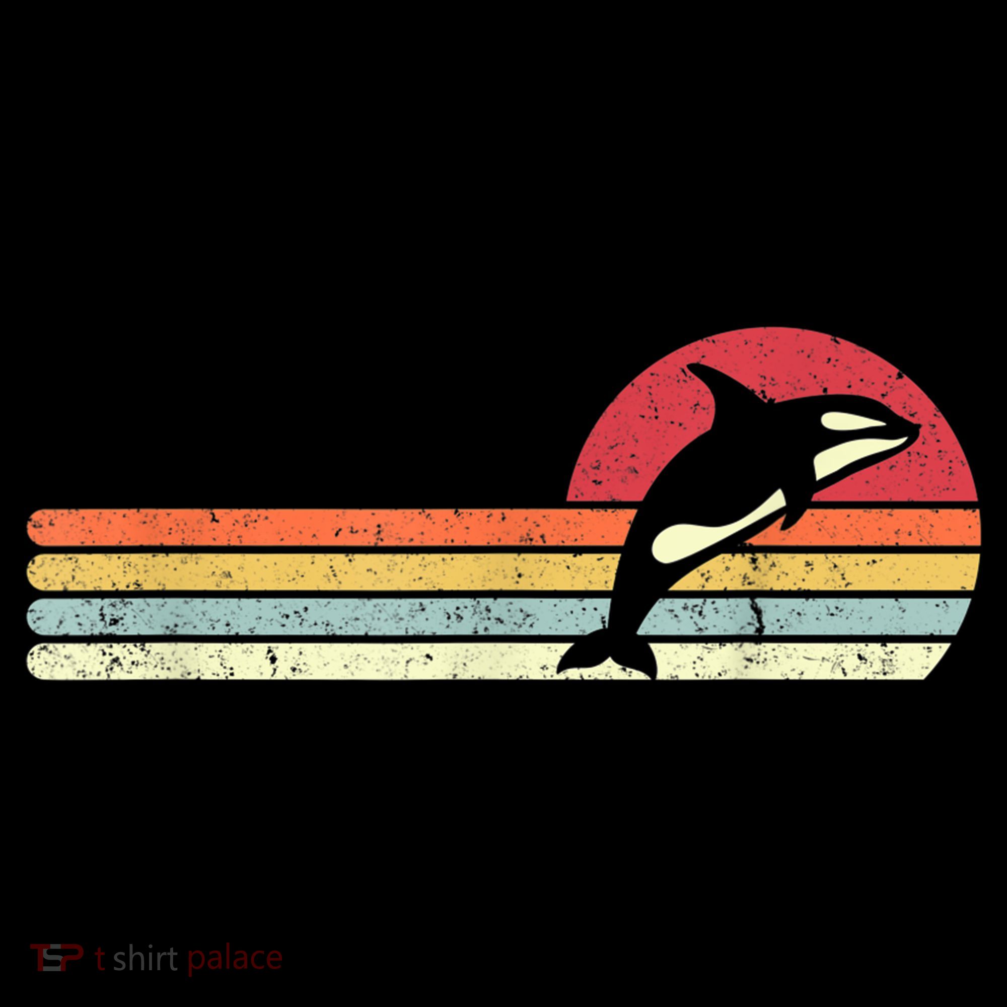 Orca Shirt. Retro Style Killer Whale Doggie Tank