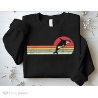 Orca Shirt. Retro Style Killer Whale Sweatshirt thumb 2