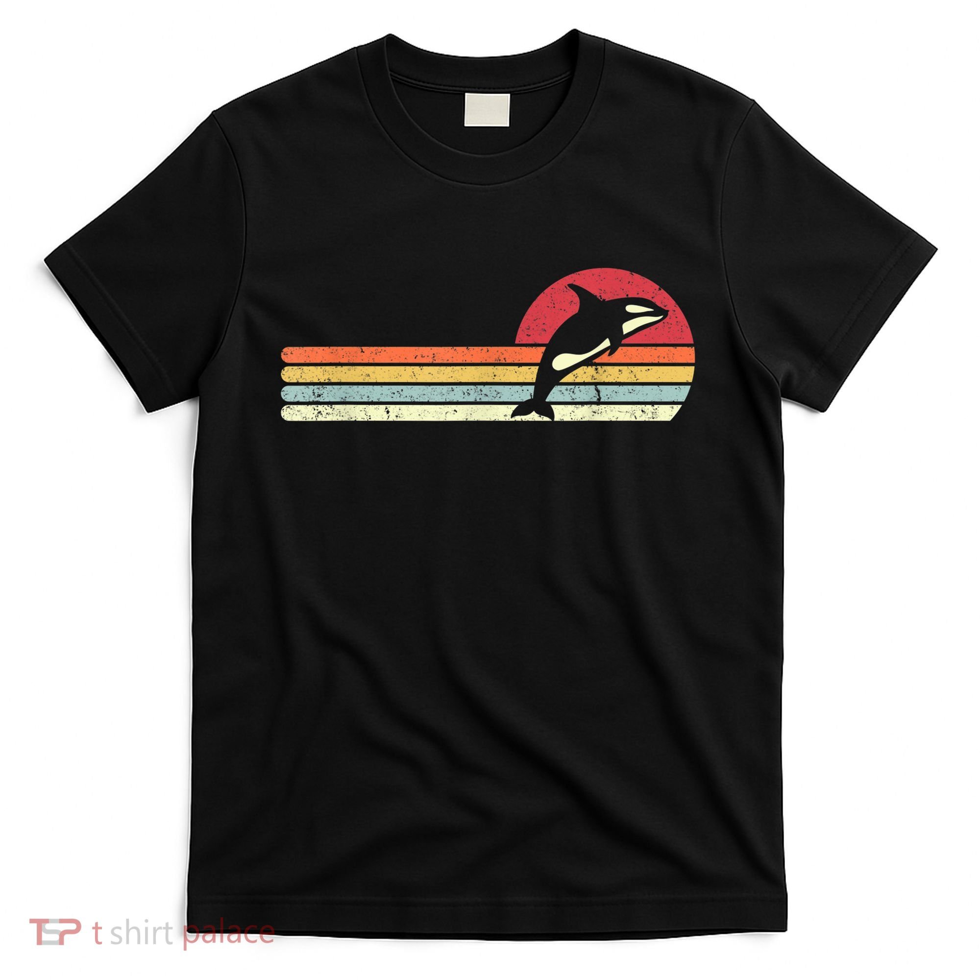 Orca Shirt. Retro Style Killer Whale T-Shirt
