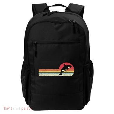 Orca Shirt. Retro Style Killer Whale Backpack