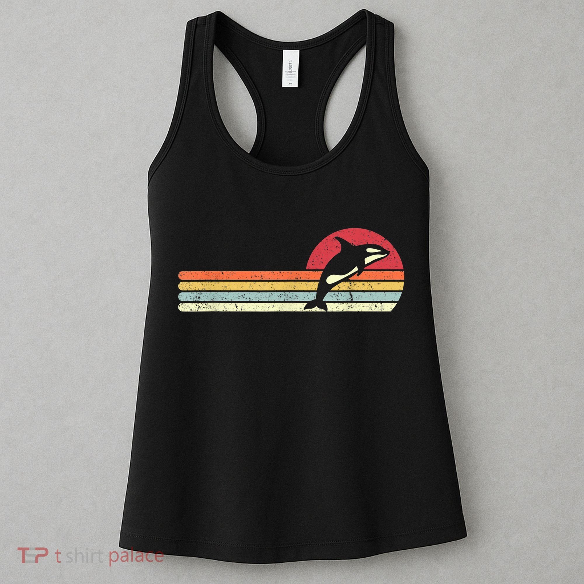 Orca Shirt. Retro Style Killer Whale Women's Tank Top