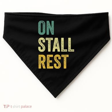On Stall Rest Horse USA-Made Doggie Bandana