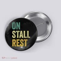 On Stall Rest Horse Button thumb 0