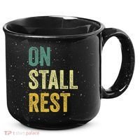 On Stall Rest Horse 15oz Campfire Ceramic Mug thumb 0