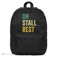 On Stall Rest Horse 16 in Basic Backpack thumb 0