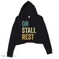 On Stall Rest Horse Crop Fleece Hoodie thumb 0