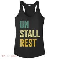 On Stall Rest Horse Ladies PosiCharge Competitor Racerback Tank thumb 0