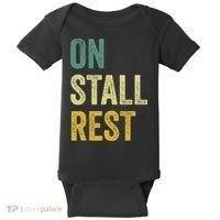 On Stall Rest Horse Baby Bodysuit thumb 0