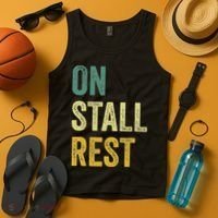 On Stall Rest Horse Tank Top thumb 4