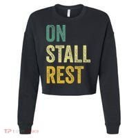 On Stall Rest Horse Cropped Pullover Crew thumb 0