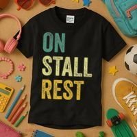On Stall Rest Horse Kids T-Shirt thumb 3