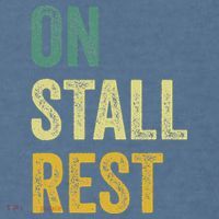 On Stall Rest Horse Garment-Dyed Sweatshirt thumb 2