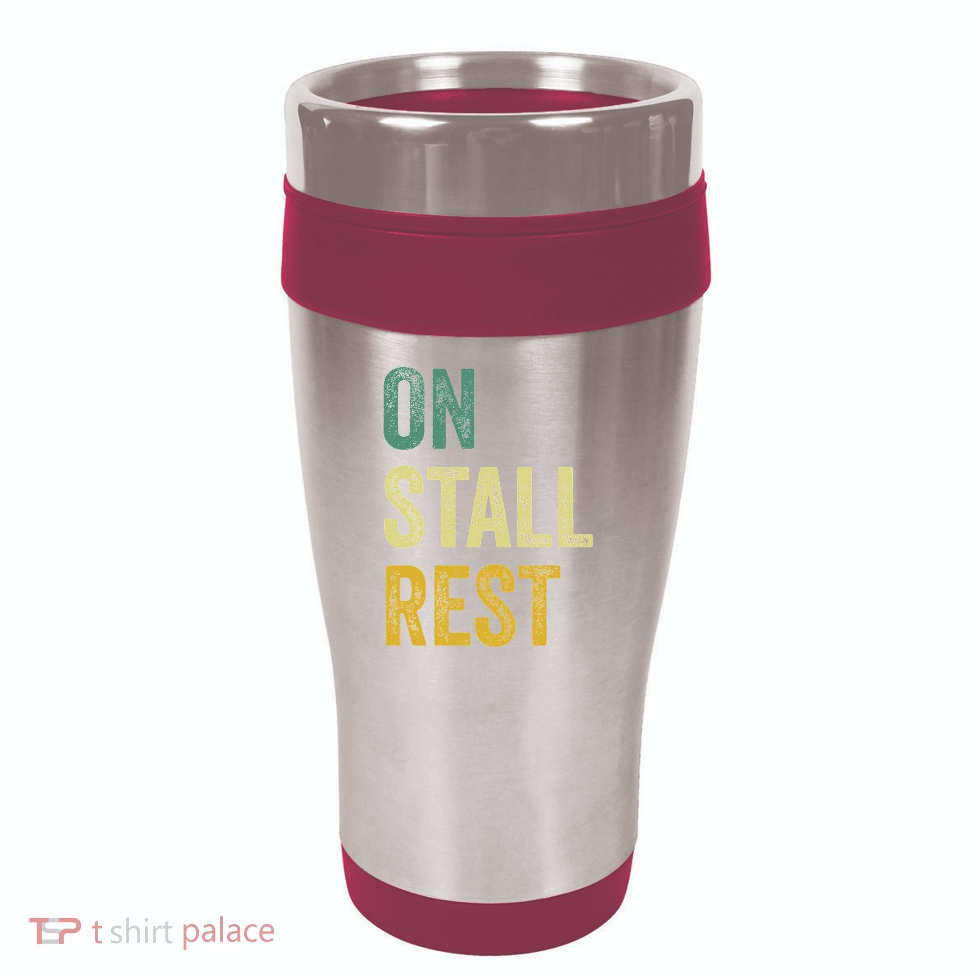 On Stall Rest Horse 16oz Travel Tumbler