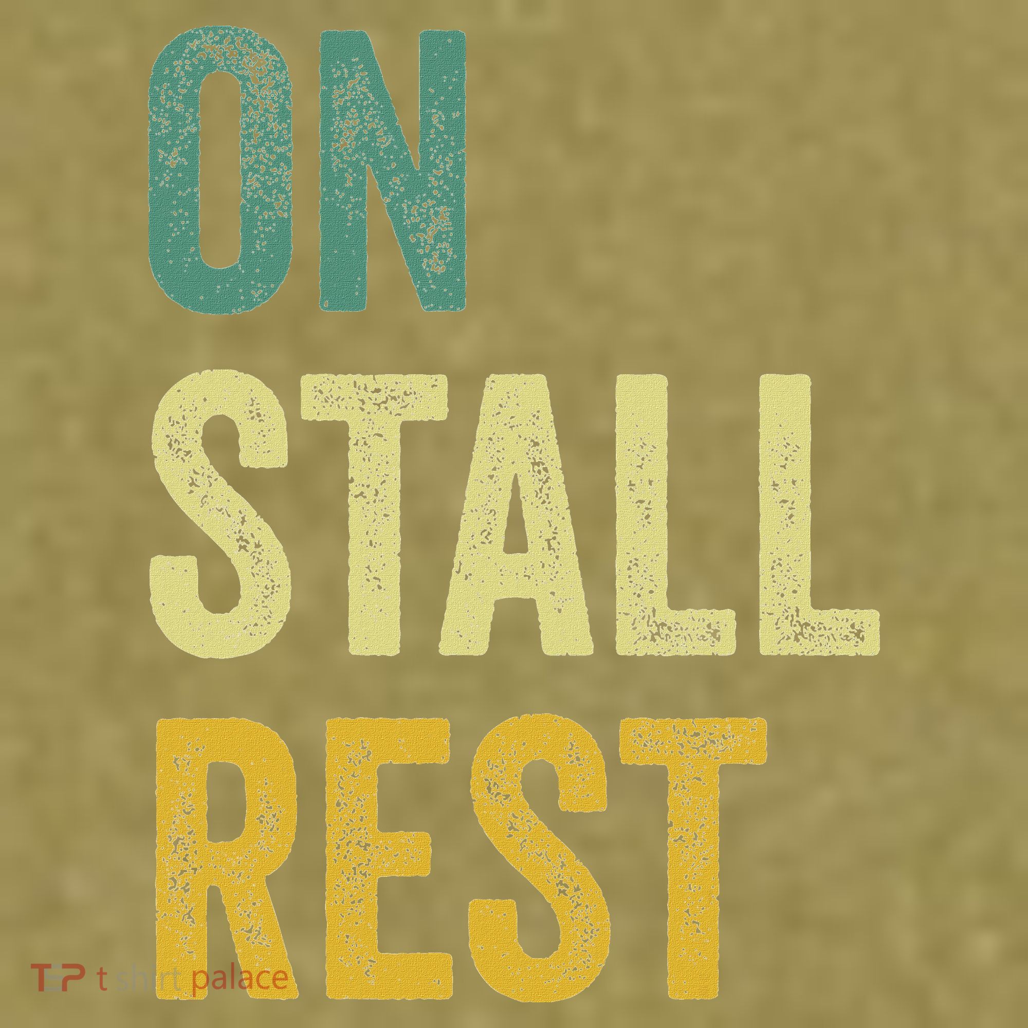 On Stall Rest Horse Garment-Dyed Women's Muscle Tee