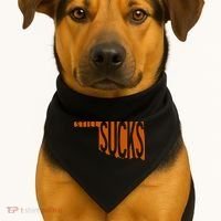 Oklahoma Still Sucks Austin Tx Fan Burnt Orange Rivalry USA-Made Doggie Bandana thumb 1