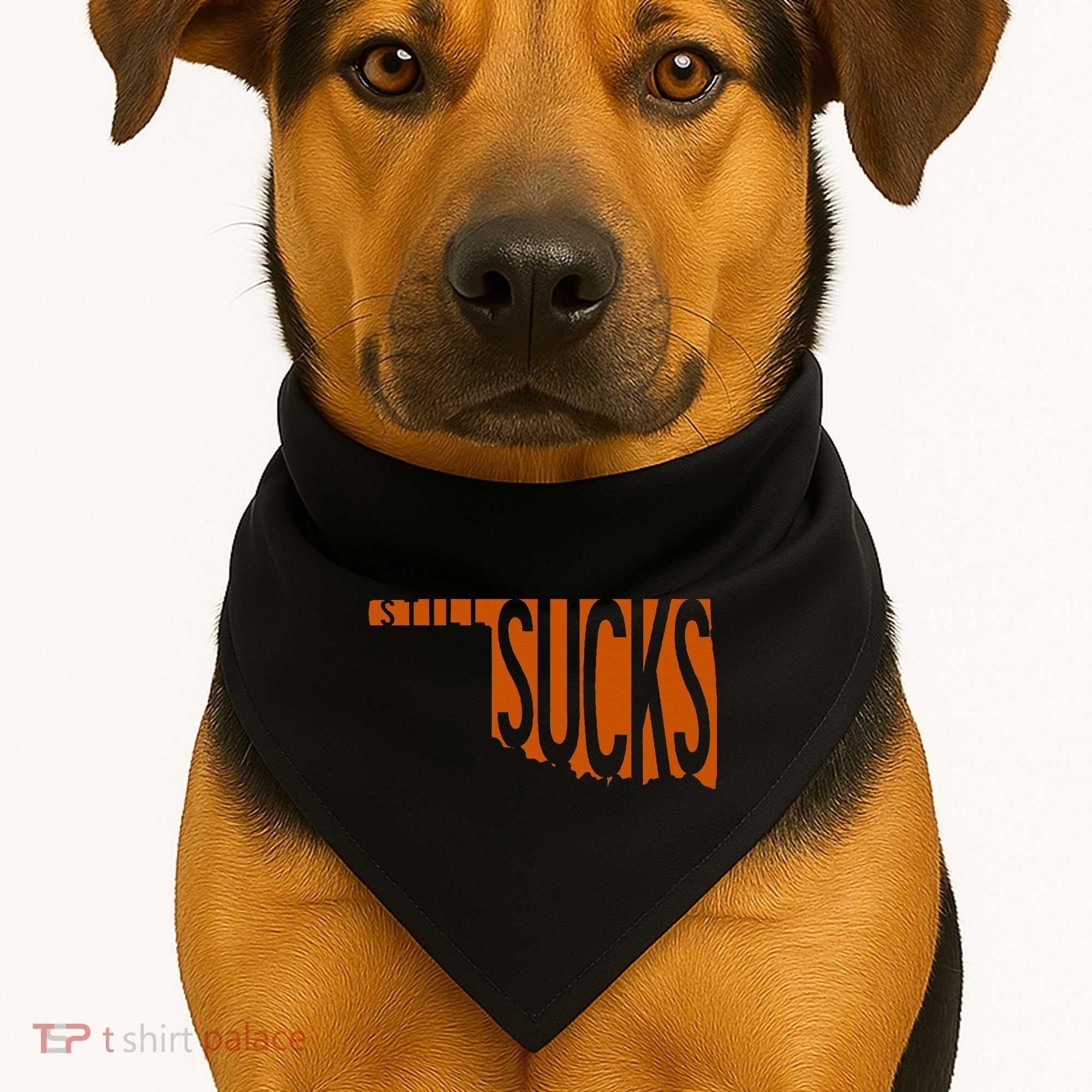 Oklahoma Still Sucks Austin Tx Fan Burnt Orange Rivalry USA-Made Doggie Bandana