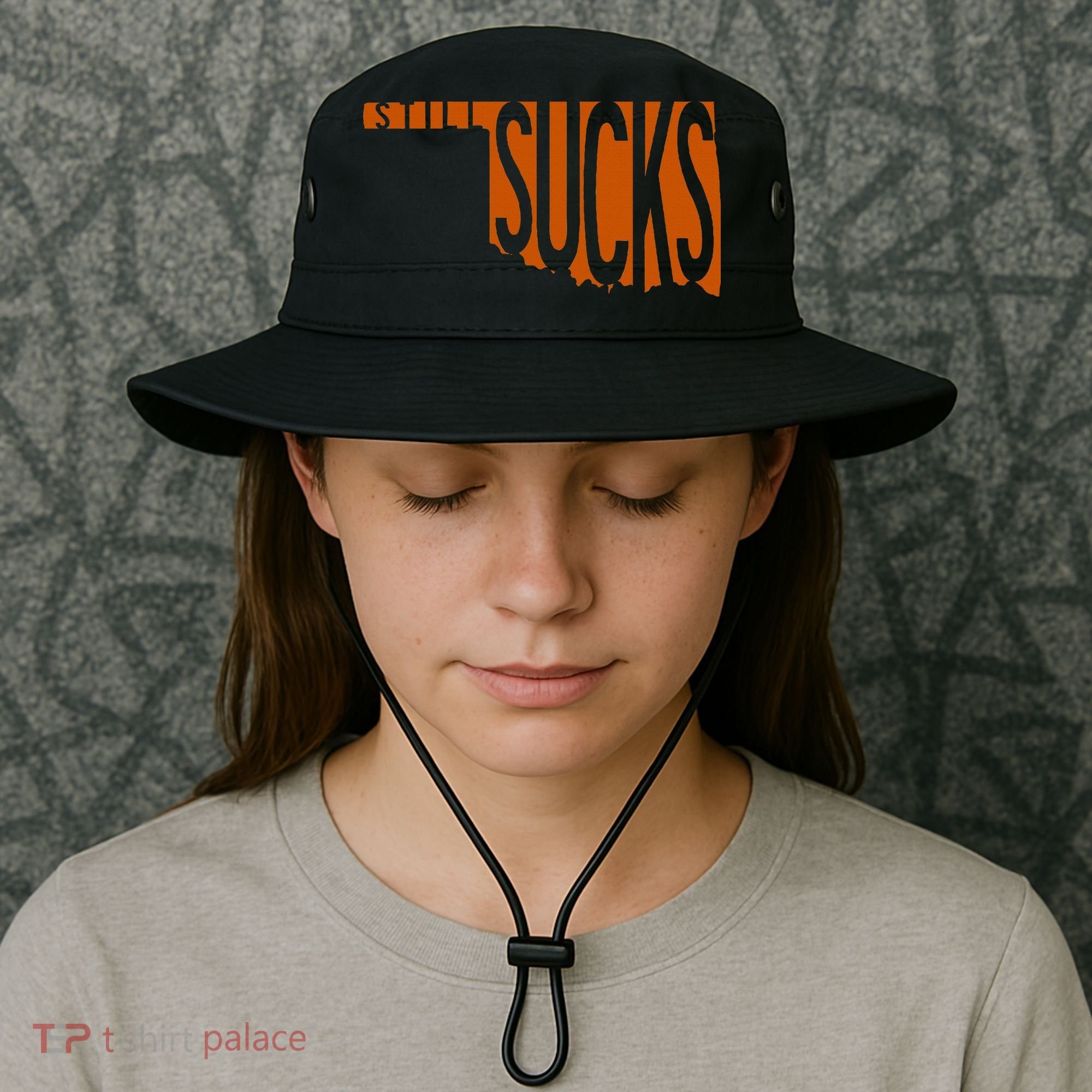Oklahoma Still Sucks Austin Tx Fan Burnt Orange Rivalry Bucket Hat