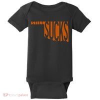 Oklahoma Still Sucks Austin Tx Fan Burnt Orange Rivalry Baby Bodysuit thumb 0