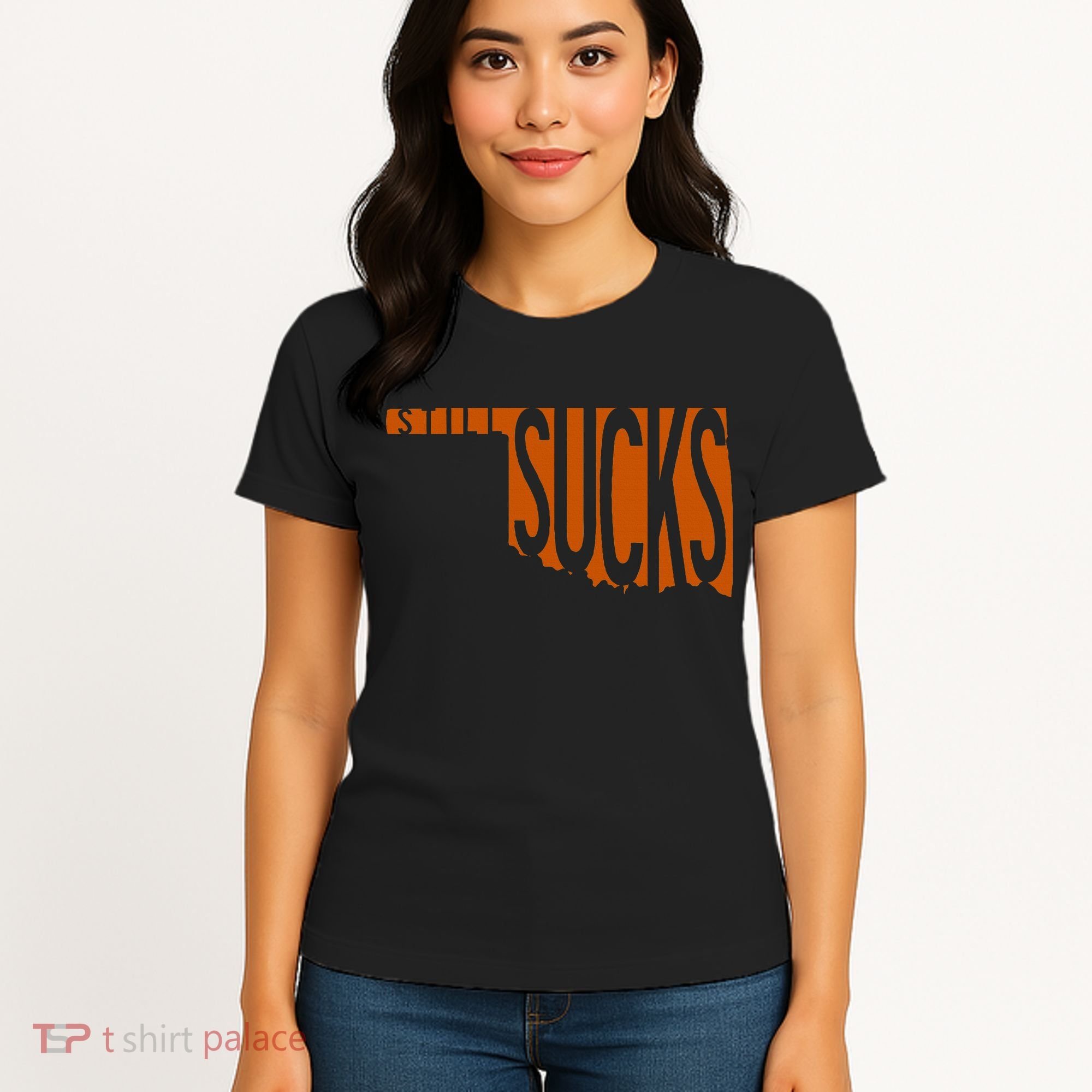 Oklahoma Still Sucks Austin Tx Fan Burnt Orange Rivalry Women's T-Shirt