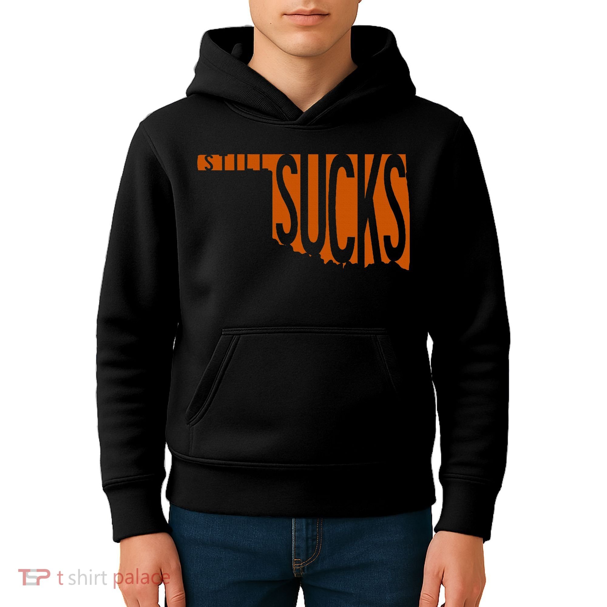 Oklahoma Still Sucks Austin Tx Fan Burnt Orange Rivalry Kids Hoodie
