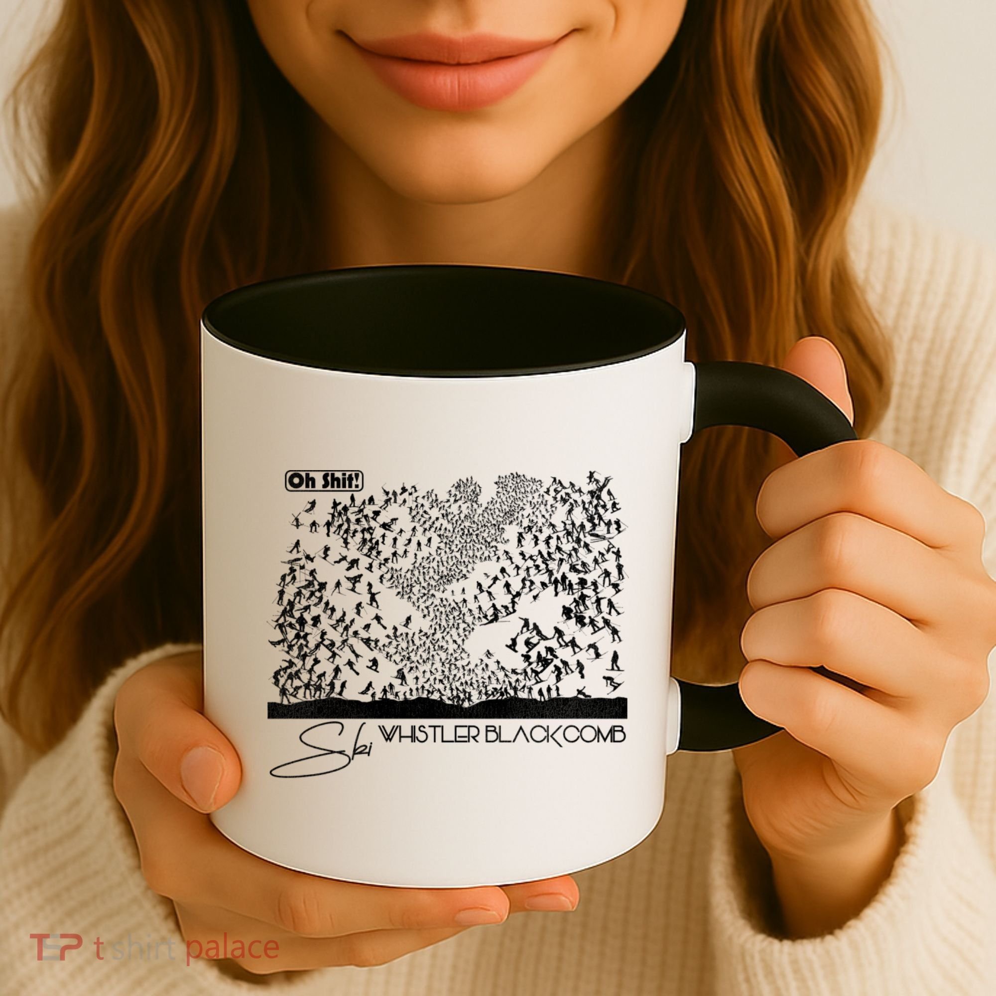 Oh Shit! Ski Whistler Blackcomb Coffee Mug