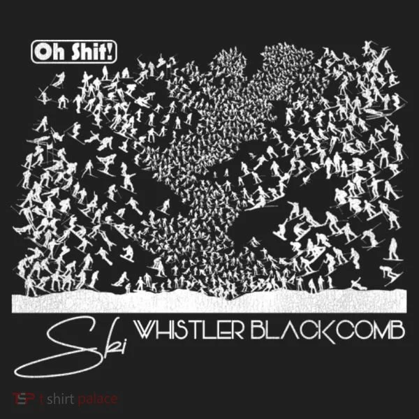 Oh Shit! Ski Whistler Blackcomb Golf Towel