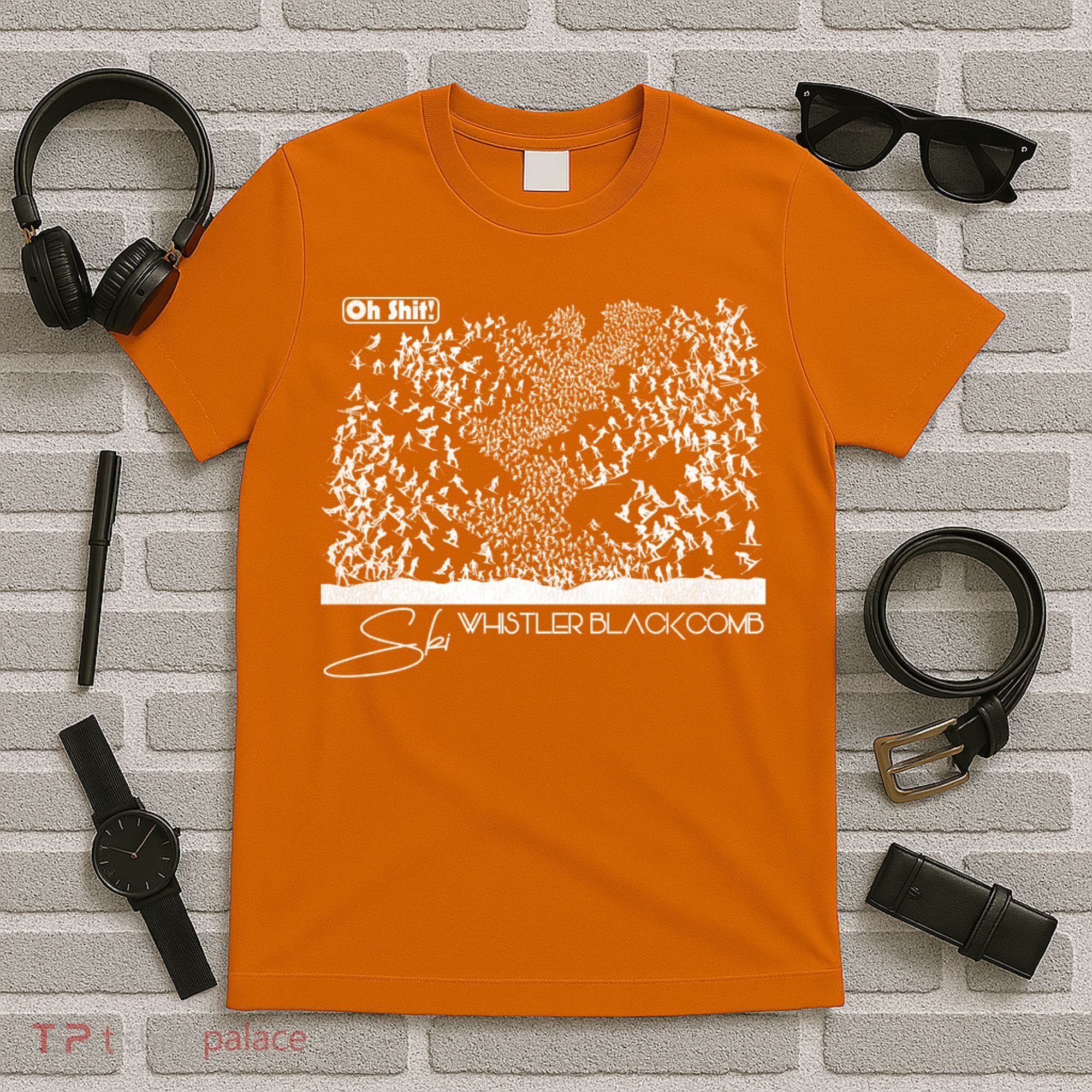 Oh Shit! Ski Whistler Blackcomb T-Shirt