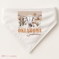 Oklahoma Smoke Show Oklahoma Smokeshow Western Country USA-Made Doggie Bandana thumb 0