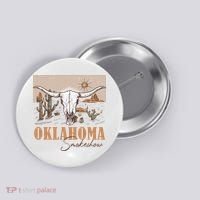 Oklahoma Smoke Show Oklahoma Smokeshow Western Country Button thumb 0