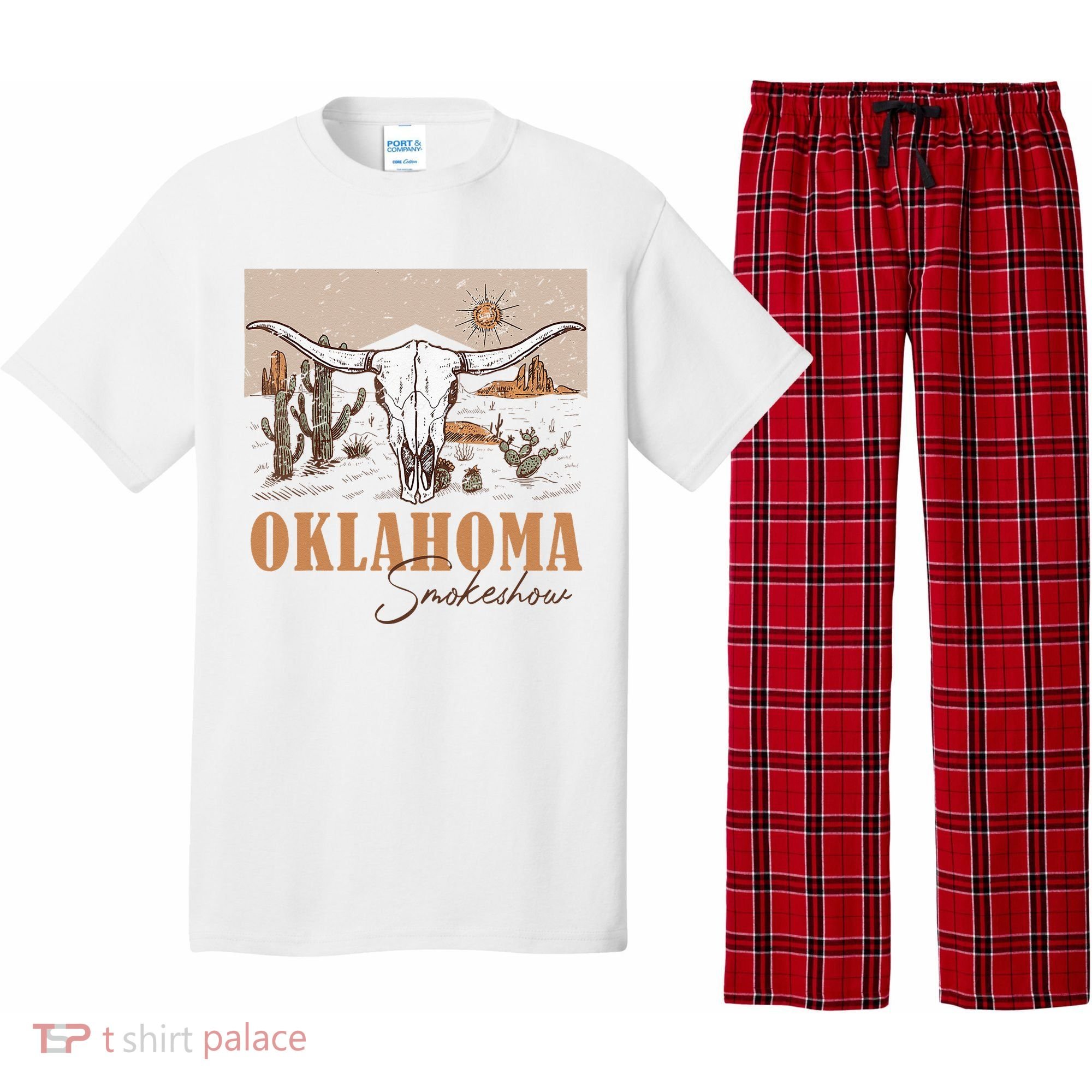 Oklahoma Smoke Show Oklahoma Smokeshow Western Country Pajama Set